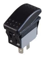 MPX5-154ANN-NABB-1NN-S - MULTICOMP PRO - MPX5-154ANN-NABB-1NN-S - Rocker Switch, IP67, (On)-On, SPDT, Non Illuminated, Panel, Snap-In, Black