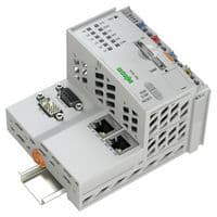 750-8214 - WAGO - 750-8214 - Controller, PFC200, 2 X Ethernet, CANopen, Modbus TCP, RTU, RS232, RS485, EtherCAT, MQTT, 24 VDC