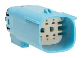 033482-3673 - MOLEX - 033482-3673 - Automotive Connector Housing, Light Blue, 2Row, MX150 33482 Series, Plug, 6 Ways