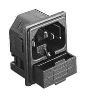 PF0011/15/28 - BULGIN / PARTNER STOCK - PF0011/15/28 - Un-Filtered IEC Power Entry Module, IEC 320-C14, IEC C14, General Purpose, 10 A, 250 VAC