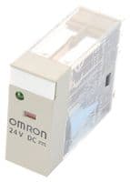G2R-2-SND DC24(S) - OMRON INDUSTRIAL AUTOMATION - G2R-2-SND DC24(S) - Power Relay, DPDT, 24 VDC, 5 A, G2R Series, Socket, Non Latching