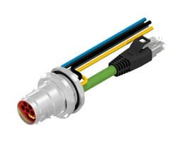 57-22011 - AMPHENOL CONEC - 57-22011 - Circular Cable Assembly, 5P+4S, Circular Receptacle to RJ45 Plug, 9 Ways, 6.6 ft, 2 m