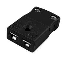 AM-J-LCF (PACK OF 10) - LABFACILITY - AM-J-LCF (PACK OF 10) - Thermocouple Connector, Miniature, Black, Socket, Type J, ANSI, Pack of 10