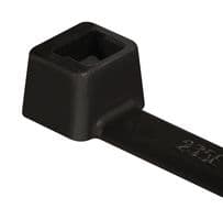 111-03050 T30R-PA66HS-BK - HELLERMANNTYTON - 111-03050 T30R-PA66HS-BK - Cable Tie, Nylon 6.6 HS (Polyamide 6.6 HS) (Heat Stabilised), Black, 150 mm, 3.5 mm, 35 mm, 135 N