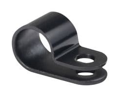 211-60003 H4P-PA66HS-BK - HELLERMANNTYTON - 211-60003 H4P-PA66HS-BK - Fastener, P-Clamp, Screw Mount Cable Clamp, 8 mm, Nylon 6.6 HS (Polyamide 6.6 HS) (Heat Stabilised)