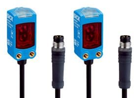 WSE4FP-31312100ZZZ - SICK - WSE4FP-31312100ZZZ - Photoelectric Sensor, 10m, NPN/PNP/Push Pull, Through Beam, 10 to 30VDC, 3 Pin M8 Connector Cable