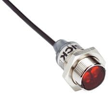 GRL18S-F1331 - SICK - GRL18S-F1331 - Photo Sensor, 7.2 m, PNP, Retroreflective, 10 to 30 VDC, Cable, GR18 Series
