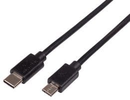 MEFUSBB30CV1 - BBC MICRO:BIT - MEFUSBB30CV1 - USB Cable, Type C Plug to Micro USB Plug, 300 mm, 11.8 ", USB 2.0, Black