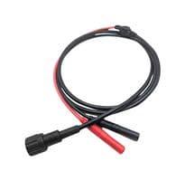 AI-21.010-1.2M - MUELLER ELECTRIC - AI-21.010-1.2M - BNC Breakout, BNC Plug, 4mm Stackable Banana Plugs, Shrouded x 2, 3.94 ft, 1.2 m, Black, Red, 3 A