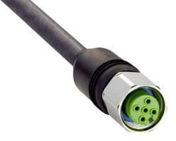 DOL-1205-G20MACO - SICK - DOL-1205-G20MACO - Sensor Cable, Black, M12 Receptacle, Free End, 5 Positions, 20 m, 65.6 ft