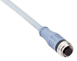 DOL-1212-G02MAS01 - SICK - DOL-1212-G02MAS01 - Sensor Cable, Grey, M12 Receptacle, Free End, 12 Positions, 2 m, 6.6 ft