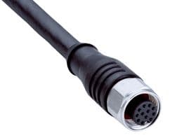 DOL-1212-G20MACO - SICK - DOL-1212-G20MACO - Sensor Cable, Black, M12 Receptacle, Free End, 12 Positions, 20 m, 65.6 ft