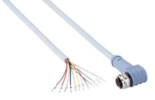 DOL-1212-W05MA - SICK - DOL-1212-W05MA - Sensor Cable, Grey, 90° M12 Receptacle, Free End, 12 Positions, 5 m, 16.4 ft
