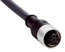 DOL-127SG05ME25KM0 - SICK - DOL-127SG05ME25KM0 - Sensor Cable, Black, M12 Receptacle, Free End, 8 Positions, 5 m, 16.4 ft