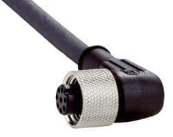 DOL-127SW05ME25KM0 - SICK - DOL-127SW05ME25KM0 - Sensor Cable, Black, 90° M12 Receptacle, Free End, 8 Positions, 5 m, 16.4 ft