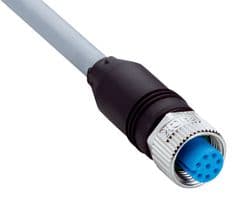 YF2A28-050S01XLEAX - SICK - YF2A28-050S01XLEAX - Sensor Cable, A Coded, Grey, M12 Receptacle, Free End, 8 Positions, 5 m, 16.4 ft