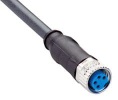 YF8U14-020UA3XLEAX - SICK - YF8U14-020UA3XLEAX - Sensor Cable, A Coded, Black, M8 Receptacle, Free End, 4 Positions, 2 m, 6.6 ft