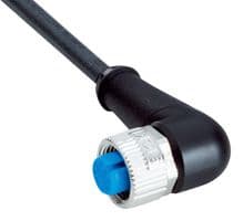 YG2A15-020UB5XLEAX - SICK - YG2A15-020UB5XLEAX - Sensor Cable, A Coded, Black, 90° M12 Receptacle, Free End, 5 Positions, 2 m, 6.6 ft
