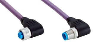 YG2A15-030C1BN2A15 - SICK - YG2A15-030C1BN2A15 - Sensor Cable, Black, 90° M12 Receptacle, 90° M12 Plug, 5 Positions, 3 m, 9.8 ft