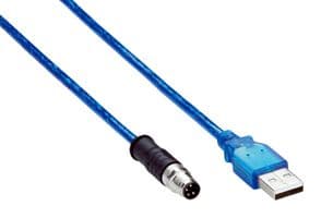 YM8U24-015VG3MUSA - SICK - YM8U24-015VG3MUSA - Sensor Cable, Grey, M8 Plug, USB Type A Plug, 4 Positions, 1.5 m, 4.9 ft