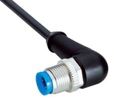 YN2A14-030VB3XLEAX - SICK - YN2A14-030VB3XLEAX - Sensor Cable, A Coded, Grey, 90° M12 Plug, Free End, 4 Positions, 3 m, 9.8 ft