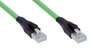 YMRJA8-050EG1MRJA8 - SICK - YMRJA8-050EG1MRJA8 - Ethernet Cable, Cat6a, RJ45 Plug to RJ45 Plug, STP (Shielded Twisted Pair), Green, 5 m, 16.4 ft