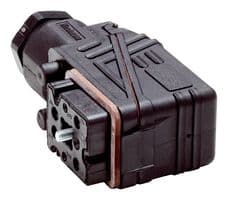 DOS-2207-W - SICK - DOS-2207-W - Circular DIN Valve Connector, Right Angle, 250V AC/DC, 6 A