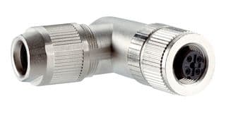 DOS-1204-WE - SICK - DOS-1204-WE - Sensor Connector, M12, Female, 4 Positions, IDC / IDT Socket, Right Angle Cable Mount