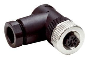 DOS-1205-WX - SICK - DOS-1205-WX - Sensor Connector, M12, Female, 5 Positions, Crimp Socket, Right Angle Cable Mount