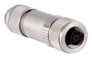 DOS-1208-GA01 - SICK - DOS-1208-GA01 - Sensor Connector, M12, Female, 8 Positions, IDC / IDT Socket, Straight Cable Mount