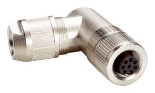DOS-1208-WA - SICK - DOS-1208-WA - Sensor Connector, M12, Female, 8 Positions, Screw Socket, Right Angle Cable Mount