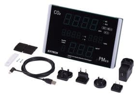 IAQ320 - EXTECH INSTRUMENTS - IAQ320 - Air Quality Meter, -10 °C, 60 °C, 0.1% to 99.9%, 0ppm to 9999ppm
