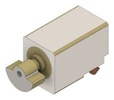HD-EM1206-SC-R - PUI AUDIO - HD-EM1206-SC-R - DC Motor, Haptic, 3 VDC, 12000 rpm, 5.1 mm