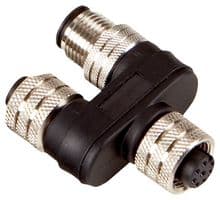 T40-A2191N - SICK - T40-A2191N - Sensor Splitter, Y-Style, 5 Pin M12 Plug, 5 Pin M12 Receptacle, 8 Pin M12 Receptacle