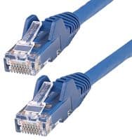 N6LPATCH2MBL - STARTECH - N6LPATCH2MBL - Ethernet Cable, 2m LSZH CAT6 Ethernet Cable, 100W PoE RJ45 UTP Patch Cord Snagless, Blue