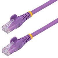 N6PATC150CMPL - STARTECH - N6PATC150CMPL - Ethernet Cable, 1.5 m CAT6 Cable, Purple CAT6 Patch Cord, Snagless RJ45 Connector, ETL