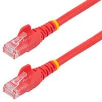 N6PATC150CMRD - STARTECH - N6PATC150CMRD - Ethernet Cable, 1.5 m CAT6 Cable, Red CAT6 Patch Cord, Snagless RJ45 Connector, ETL
