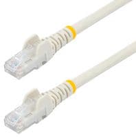 N6PATC150CMWH - STARTECH - N6PATC150CMWH - Ethernet Cable, 1.5 m CAT6 Cable, White CAT6 Patch Cord, Snagless RJ45 Connector, ETL