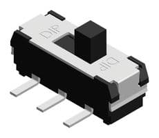 MPLSSAM22-V-T/R - MULTICOMP PRO - MPLSSAM22-V-T/R - Slide Switch, DPDT, Surface Mount, 100 mA