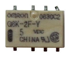 G6K-2F-Y DC5 - OMRON ELECTRONIC COMPONENTS - G6K-2F-Y DC5 - Signal Relay, 5 VDC, DPDT, 1 A, G6K Series, Surface Mount, Non Latching