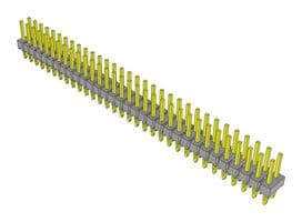 PHT-132-01-L-D - SAMTEC - PHT-132-01-L-D - Pin Header, Board-to-Board, 2.54 mm, 2 Rows, 64 Contacts, Press Fit, PHT Series