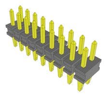 PTT-109-01-S-D - SAMTEC - PTT-109-01-S-D - Pin Header, Board-to-Board, 2 mm, 2 Rows, 18 Contacts, Press Fit, PTT Series