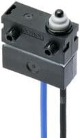 D2AW-R1-ER003MP R - OMRON ELECTRONIC COMPONENTS - D2AW-R1-ER003MP R - Microswitch, IP67, Ultra Subminiature, Pin Plunger, SPST-NO, Wire Leaded, 14 V