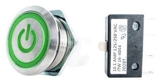 H48M-213G - ITW SWITCHES - H48M-213G - Vandal Resistant Switch, Power Illumination, H48M Series, 19.56 mm, SPDT-DB, Maintained, Round