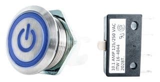 H48M-213B - ITW SWITCHES - H48M-213B - Vandal Resistant Switch, Power Illumination, H48M Series, 19.56 mm, SPDT-DB, Maintained, Round