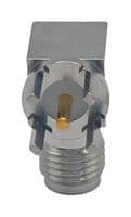 BU-1420701306 - MUELLER ELECTRIC - BU-1420701306 - RF / Coaxial Connector, SMA Coaxial, Right Angle Jack, Board Edge / End Launch, 50 ohm, Brass