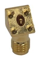 BU-1420711271 - MUELLER ELECTRIC - BU-1420711271 - RF / Coaxial Connector, SMA Coaxial, 45° Angle Jack, Board Edge / End Launch, 50 ohm, Brass