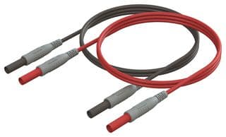 CT3752-100 - CAL TEST ELECTRONICS - CT3752-100 - Test Lead Set, 4mm Banana Plug, Shrouded, 4mm Banana Plug, Shrouded, 1 kV, 10 A, Black, Red, 1 m