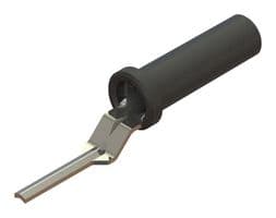 CT4425-0 - CAL TEST ELECTRONICS - CT4425-0 - Banana Test Connector, Jack, Cable Mount, 30 A, Nickel Plated Contacts, Black