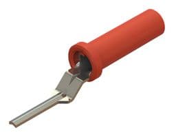 CT4425-2 - CAL TEST ELECTRONICS - CT4425-2 - Banana Test Connector, Jack, Cable Mount, 30 A, Nickel Plated Contacts, Red